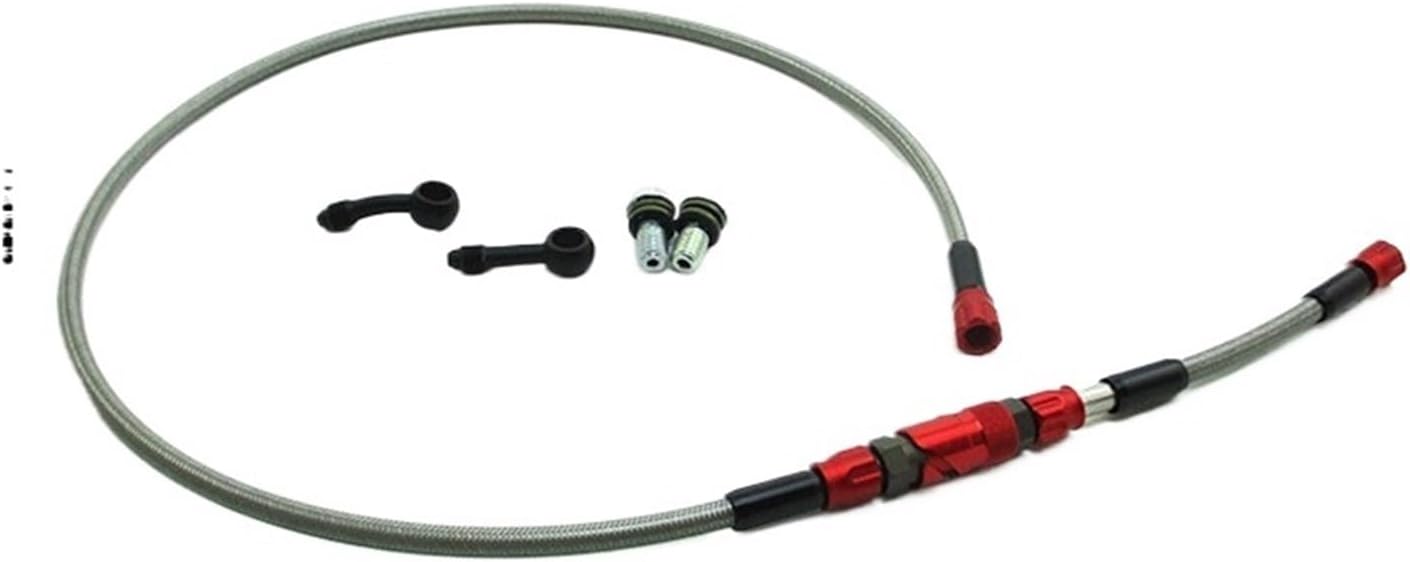 Front Brake Hose Line Quick Release Adapter Kit for Pit Dirt Bike Motard - AN3 Banjo Fitting, 1 Meter Length, good Aluminum/Plastic Material