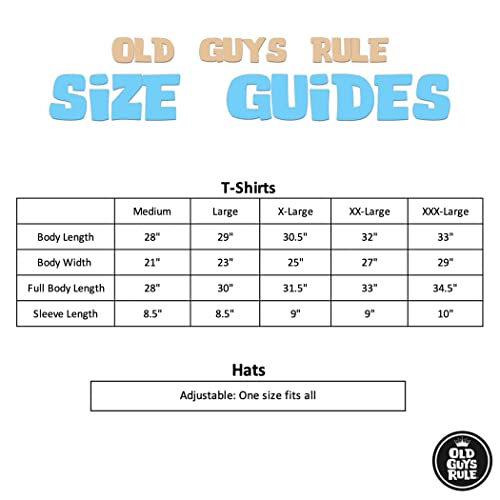 Old Guys Rule Men's Legendary Badge T-Shirt ,Harbor Blue,Medium #TOP4