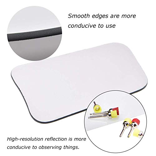 Xesscare 5Pcs Dental Mirror Pofessional Intraoral Mirror Photographic Mouth Mirror Double Side Reflector Rhodium Plated Anti-Sctraching Surface #TOP5