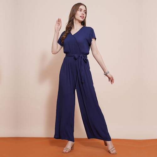 Image of Globus Women Jumpsuit (GS567305 Navy Blue L)
