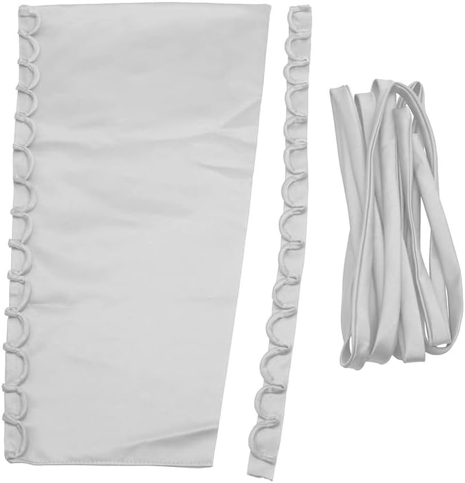 3PCS/Set Wedding Dress Zipper Replacement Adjustable Corset Back Kit Lace-Up Satin Ribbon DIY Craft Wedding Dress Accessories (Light Grey)
