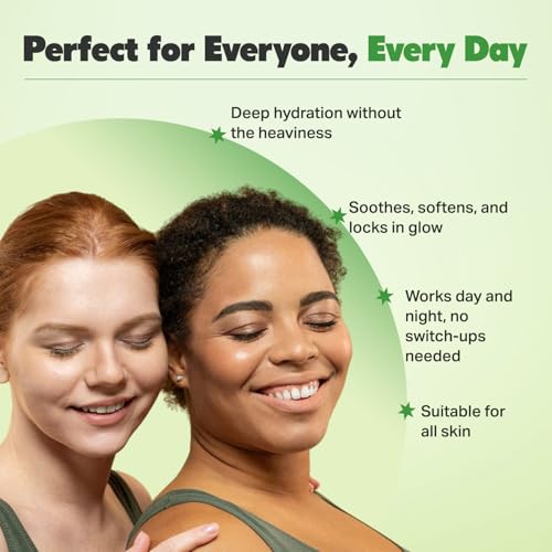 Image of Hydration Moisturiser Face Cream 50g for Women & Men, Daily AM PM Use, Lightweight Non-Greasy Moisturizer, Day & Night Hydrating Care for Soft Smooth Skin, Suitable for All Skin Types