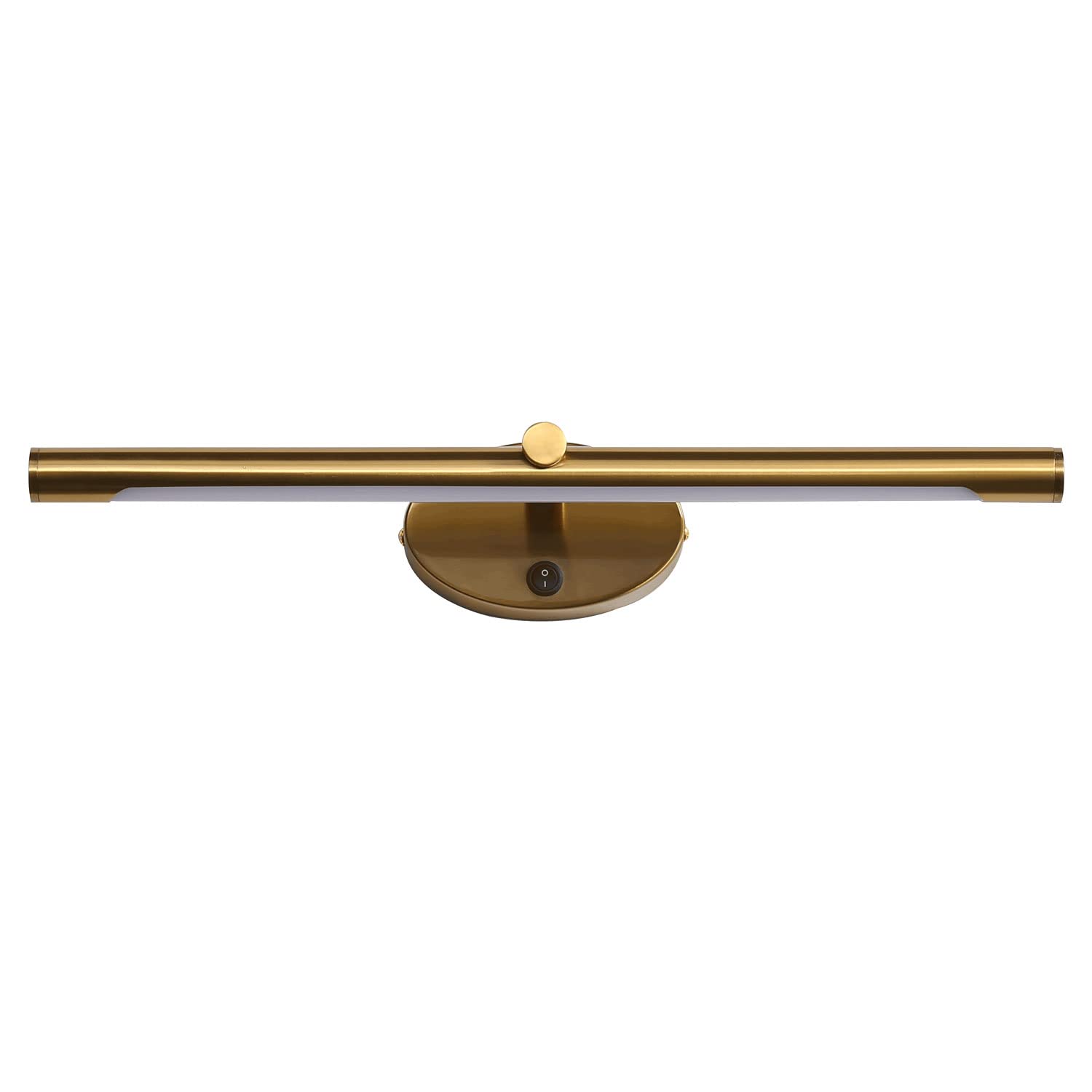 46CM Modern Spiegelleuchte Bad mit Schalter 8W - LED Wandlampe Waschtisch Wandleuchte Spiegelleuchten Badezimmer Spiegel Nachttisch Leselampen Bilderleuchte Lampe über Spiegel，Warmweiß Gold