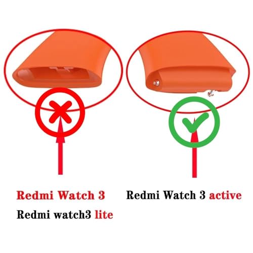 YODI Black Silicone Strap for Redmi Watch 3 Active - Image 6