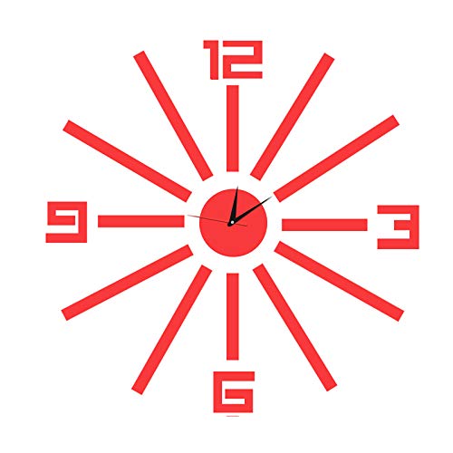 Buy QUETA Mirror Wall Sticker Clock Digital Clock Decorative Wall Clock