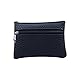 Produktbild Xshuai Frauen Männer Leder Geldbörse Multifunktionale Reißverschluss Leder Geldbörse Card Wallet (Schwarz)