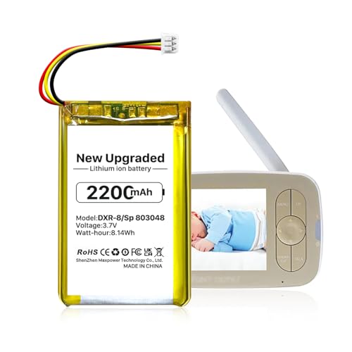 SHENMZ 2200mAh Replacement Battery for Infant Optics DXR-8