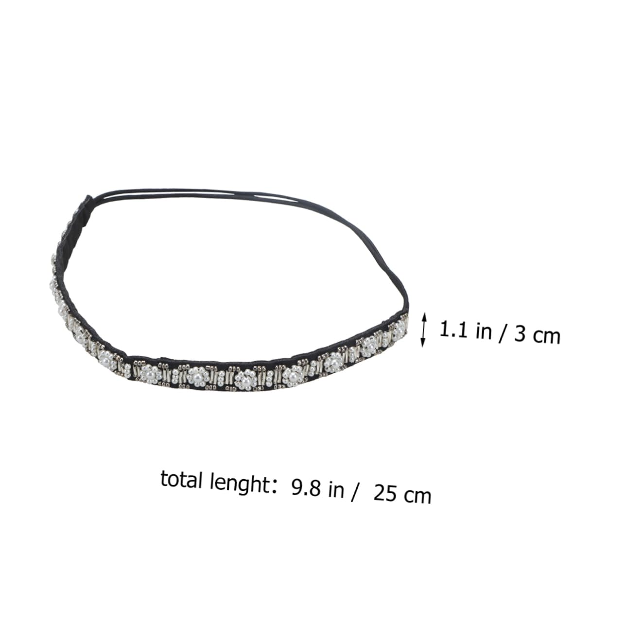 VALICLUD Fasce per Chioma Fatte a Mano Elastiche 6 Pezzi Perline Imitazione e Cristalli Elasticizzato Donna per Acconciature Eleganti e Comode