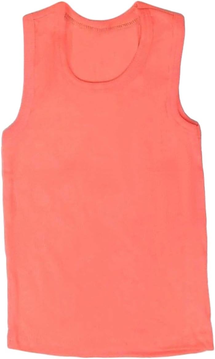 ToBeInStyle Girls' 4 Pack Ribbed Tank Tops - Neon - Size 8