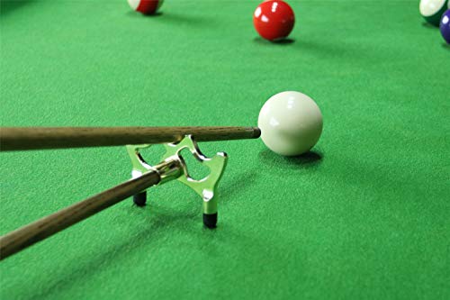 Betterline Billiard Wooden Cue Rack For 6 Pool Sticks, Cue Bridge Spider Head, Cue Cross X Rest, Cue Accessories, 5 Cue Chalk Cubes And 2 Pool Table Spot Stickers #TOP5