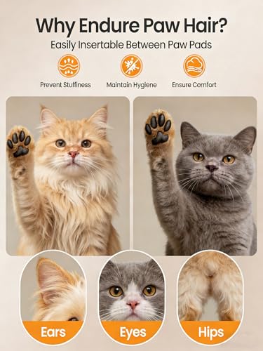 oneisall Schermaschine Katze Leise & Pfotentrimmer 2 in 1 Set, Profi Schermaschine Katze Hund für langhaar verfilzt Fell, Leistungsstarke Tierhaarschneidemaschine für viele Haustiere