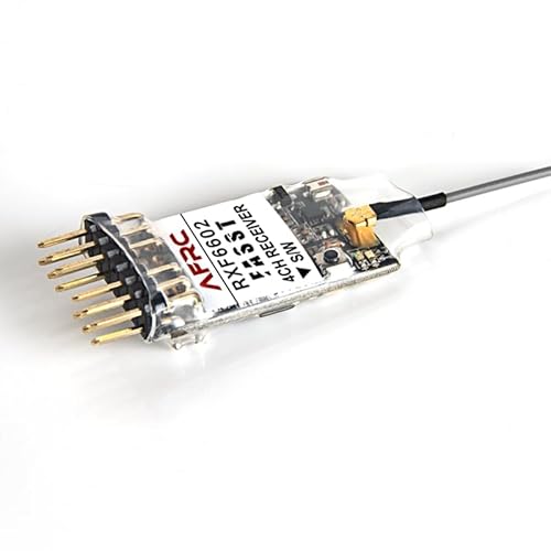 Gaslos AFRC RXF6602 Mini Receiver ForFutaba FASST 6EX, 7C, TM-7, TM-8, T8FG, T10C, TM-10, T10CG, T12Z, T12FG, TM-14, T14MZ - (Color: As Shown)