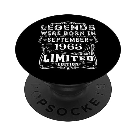 Cumpleaños Septiembre 1965 Edición Limitada Regalo Vintage PopSockets PopGrip Intercambiable
