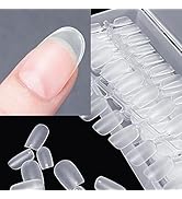 Amazon | COLORBIRD ネイルチップ 超薄 ショート クリア サンディング