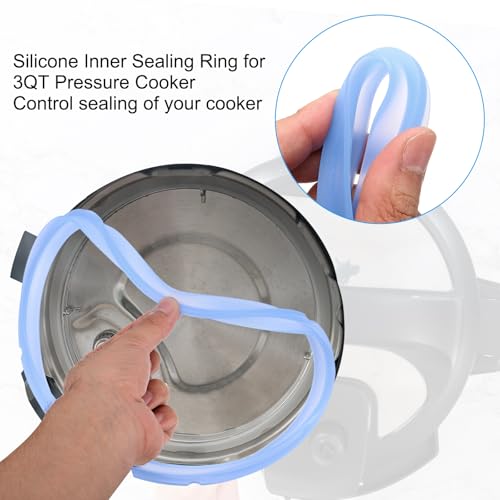 Juego 3 anillos de sellado de silicona para olla a presión 3QT miniatura 4