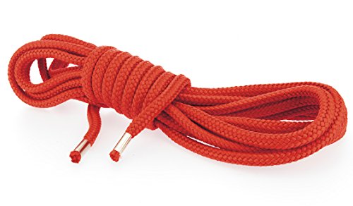 Corde bondage doux rouge Rimba 15 m pour initiation et tressage
