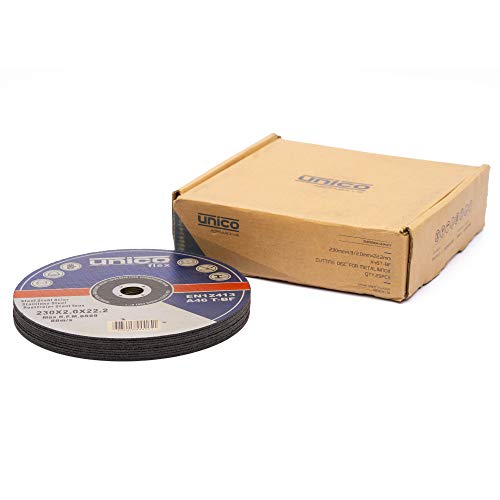 25 Stück Trennscheibe 230 Metall - 25x Trennscheiben 230 x 2,0 mm/Flexscheiben 230 Metall dünn 2mm / Bohrung: 22,23 mm/für Trenn- oder Winkelschleifer