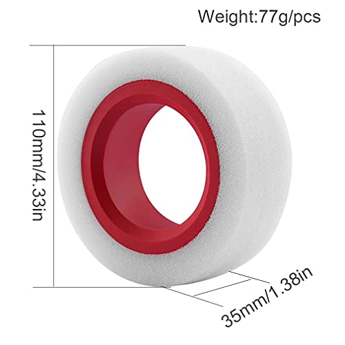 Lafeina Dual Layer Tire Sponge Tpe Foam For 1/10 Rc Crawler Car Trx4 Trx6 Axial Scx10 90046 1.9 Inch 114-120Mm Tire #TOP2