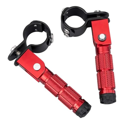 フットペグ 電動スクーター バイク用 バイクに適合するペダル フット 電動折りたたみ式モーター フットペダル モーター パッセンジャー ペダル バイク用品(赤)