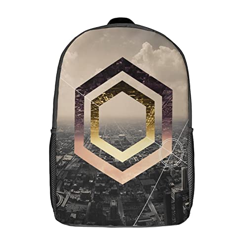 Sac à dos imprimé en 3D grand format 17" pour ado mode et école