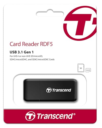 Image of Transcend TS-RDF5K USB 3.1 Gen 1 Card Reader (Black)