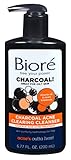 Biore Charcoal Acne Clearing Cleanser 6.77 Ounce Pump (200ml) (3 Pack)