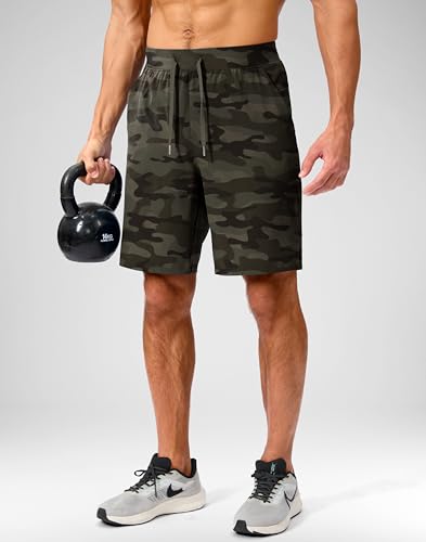 Image of Soothfeel Men's Running Shorts with Zipper Pockets 9 inch / 7 inch / 5 inch Quick Dry Eight Basketball Gym Workout Athletic Shorts