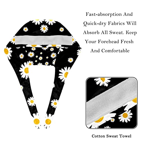 Chapeaux bouffants JDEZ durables avec bandeau absorbant de qualité - 4