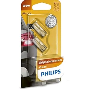Philips 12961B2 Vision W5W Signallampe, 2er Blister, 13.50×9.50×13.50