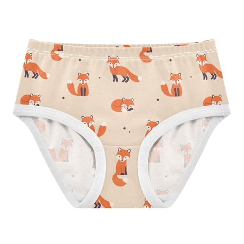 Girls' Underwear Fox Funny Cotton Stretch Comfort Toddler Panties