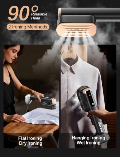 Image of Sundu Travel Steamer for Clothes,(180 ml+100 ml) 2 Tanks,Wrinkle Removal