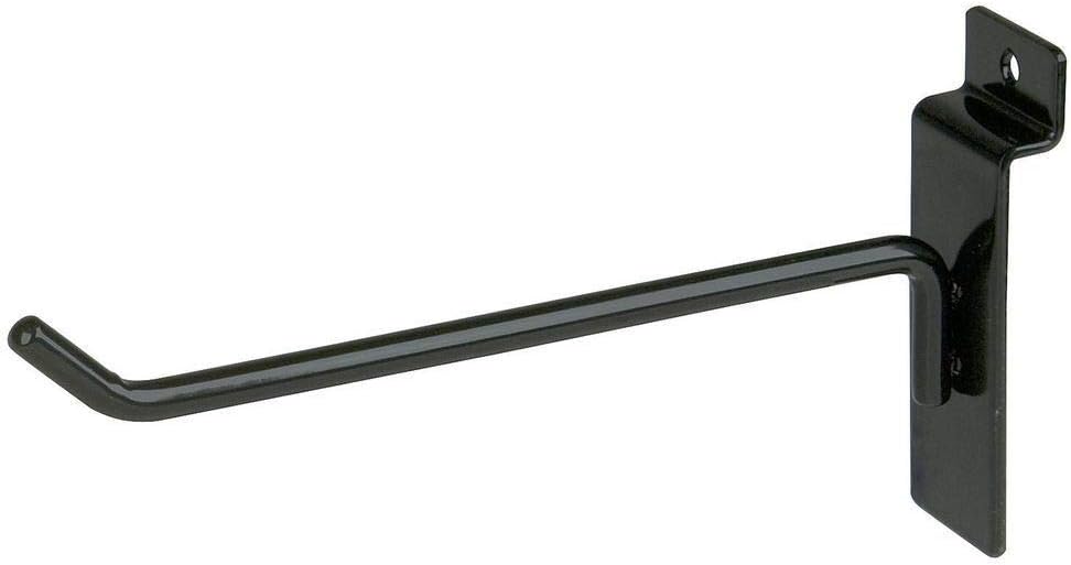 EZMannequins Black Metal Slatwall Hooks Sturdy Display