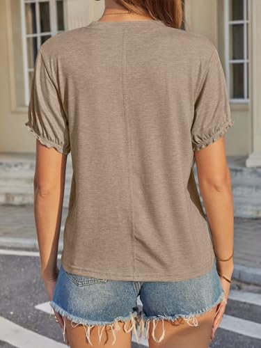 Image of UNCLECAT Women's Short Sleeve T Shirts Trendy Crew Neck Tops Basic Tee