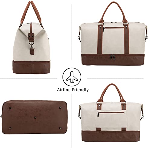 Bolsas de viagem, bolsa noturna para fim de semana com bolsa de sapatos grande bolsa de mão bolsa de