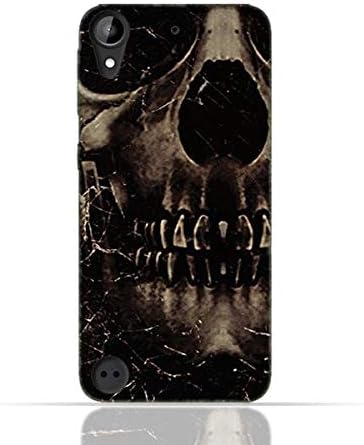 HTC Desire 530 TPU Silicone Case With Dark Skeleton Pattern Design.