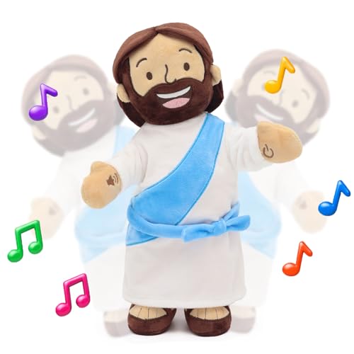 Yelakey Dancing Jesus Doll, 14" Musical Jesus Plush with 4