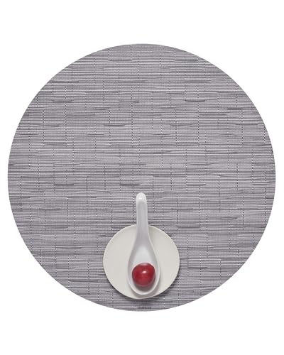 Chilewich Bamboo Placemats Set of 4, Round Woven Placemats
