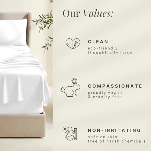 Image of Hearth & Harbor Extra Deep Pocket Sheets - Fits Mattress 18-24 Inches Deep - Extra Deep Pocket Twin XL Sheets Sets - 4 Piece Twin XL Size - White