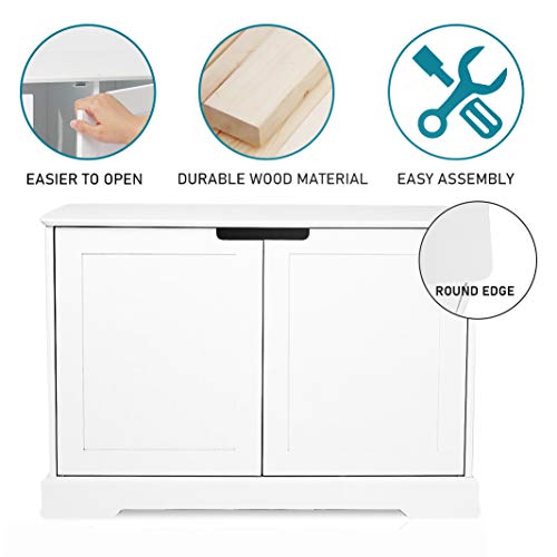 BANIROMAY-Large-Cat-Washroom-Storage-Bench-Cats-Litter-Box-Enclosure-Furniture-House-and-Nightstand-Side-Table-Spacious-Cat-Storage-Cabinet-for-Living-Room-Bedroom-Bathroom
