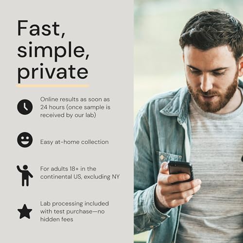 Simple HealthKit Expanded At-Home STD Test for Chlamydia, Gonorrhea, Trichomoniasis, HIV, Syphilis - STD HIV Testing Kit - Free Follow Up Care & Fast Lab Results