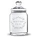 Produktbild Personello® Keksglas mit Gravur, mit Wunsch-Namen und Datum personalisierbar (viele Motive), originelles Geschenk für Verliebte, zur Hochzeit oder Tisch-deko (z.b. Candybar) (groß = 25cm)