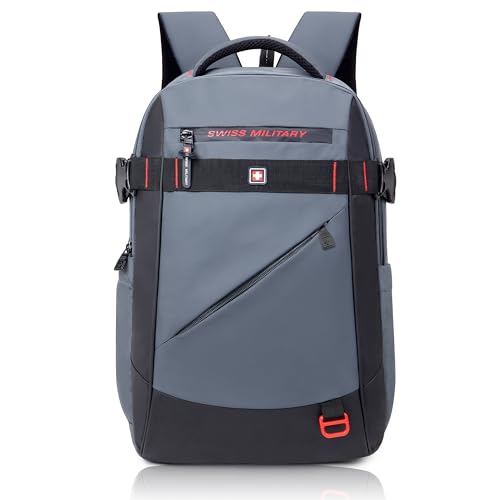 SWISS MILITARY 30L Unisex Laptop Travel Backpack for 15.6-Inch La...
