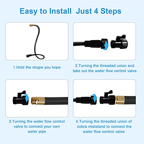 Outdoor Misters for Outside Patio.Cobra Stand Water Misting Cooling