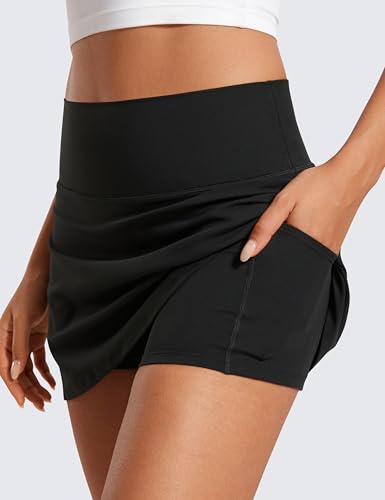 CRZ YOGA Butterluxe Skirts for Women High Waisted A Line Tennis Golf Athletic Casual Skorts with Pockets4