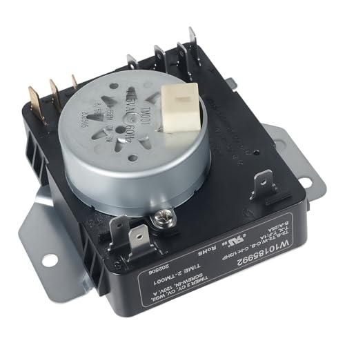 Lovgedr W10185992 WPW10185992 Dryer Timer Replacement Part Genuine OEM Quality Exact Replaces AP6016542 PS11749833 418-095-20-B5 Fits Whirlpool Maytag Crosley Kenmore Dryers 2-Year Warranty