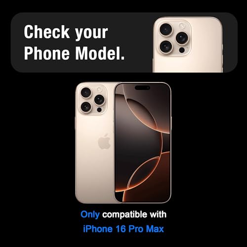 Image of Supershieldz NeoGuard True 360 Privacy Tempered Glass Screen Protector Guard for iPhone 16 Pro Max, 9H Hardness, Anti-Static, Case-Friendly, Easy Installation Kit - 1 Pack