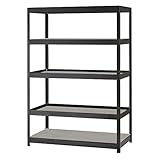 Muscle Rack MR4824BWG Boltless Storage Rack with 5 Shelves, 5000 lb Capacity, 48