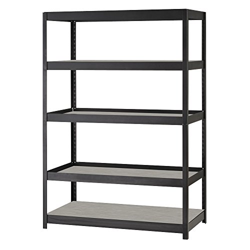 Muscle Rack MR4824BWG Boltless Storage Rack with 5 Shelves, 5000 lb Capacity, 48