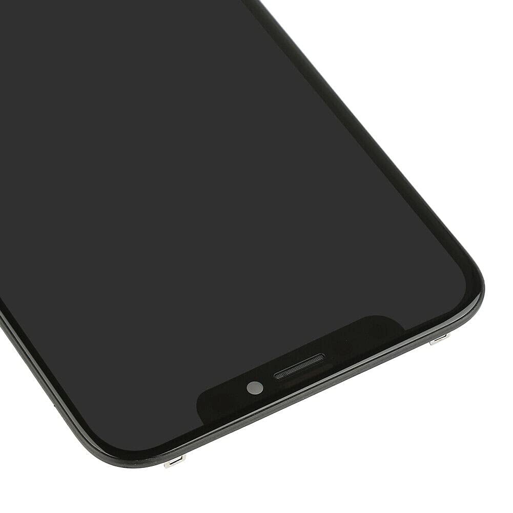 Zestaw wyświetlacza OLED kompatybilny z iPhone XS MAX czarny - zestaw zastępczy OLED z wodoodporną uszczelką, mapą magnetyczną i narzędziami