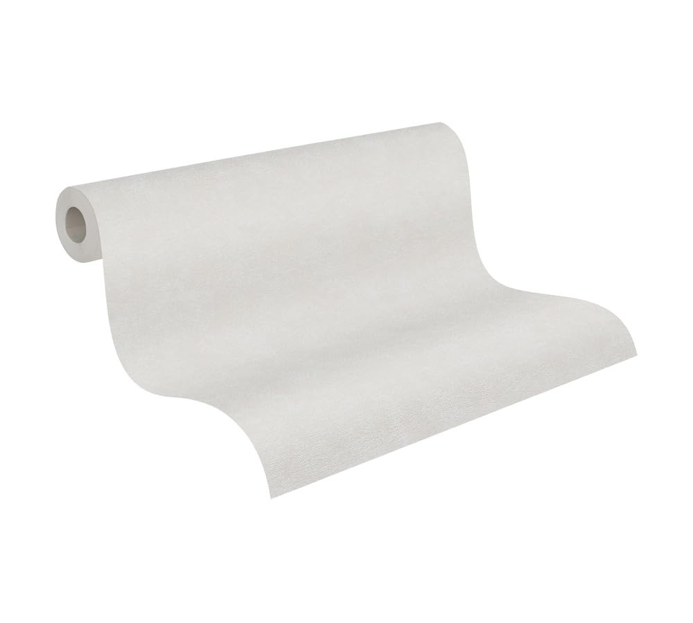 Papier peint non tissé lessivable et facile à poser gris clair A.S. Création